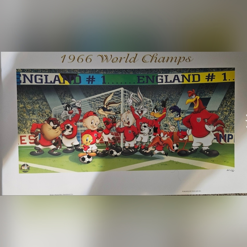 Animation Looney Tunes “1966 World Cup Champions” ENGLAND